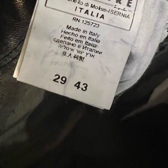 Fiorucci Jeans Mens Black Slim Fit Whiskering Straight Leg Button Fly👖NWT 29 - Picture 8 of 12